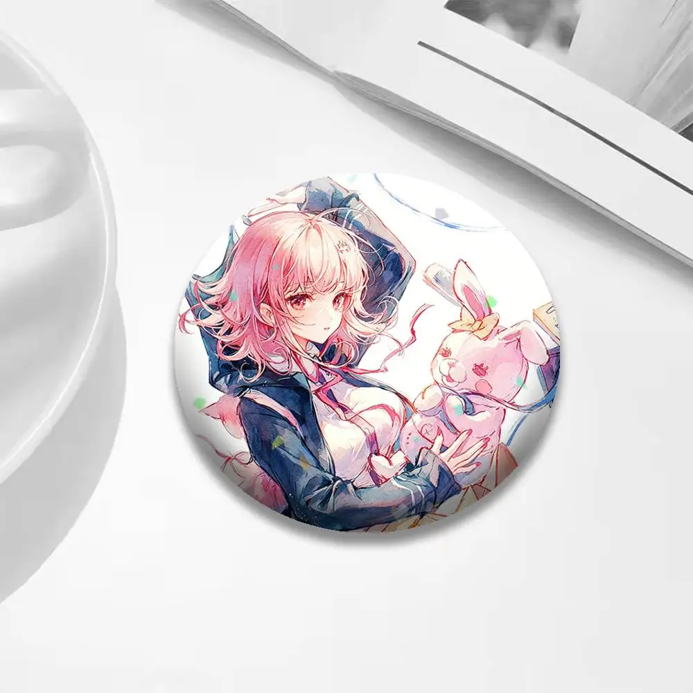 C-Chiaki N-Nanami Button Pins Backpack Clothing Decor Brooch Badge Jewelry Gifts for Kids