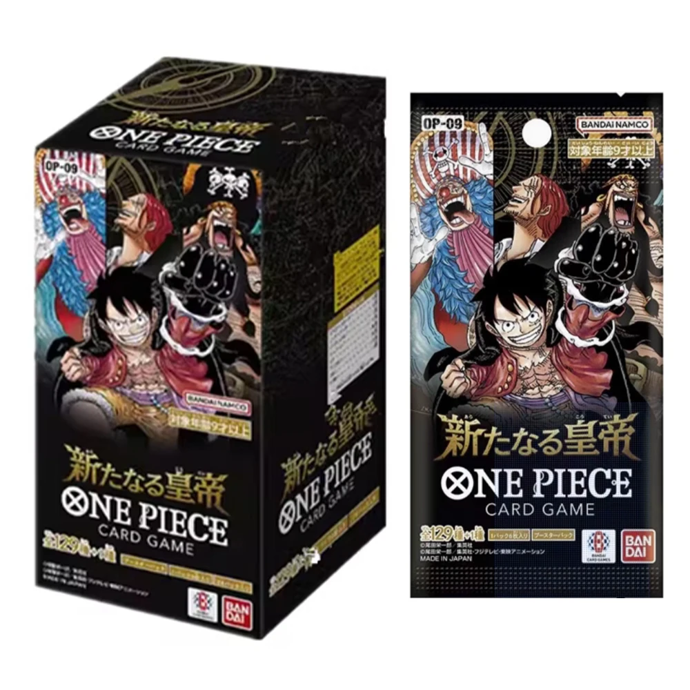 Bandai-Tarjeta OPCG de One Piece, tarjeta de colección, Luffy sombrero de paja, grupo pirata Seven Wuhai, regalos de Juguetes