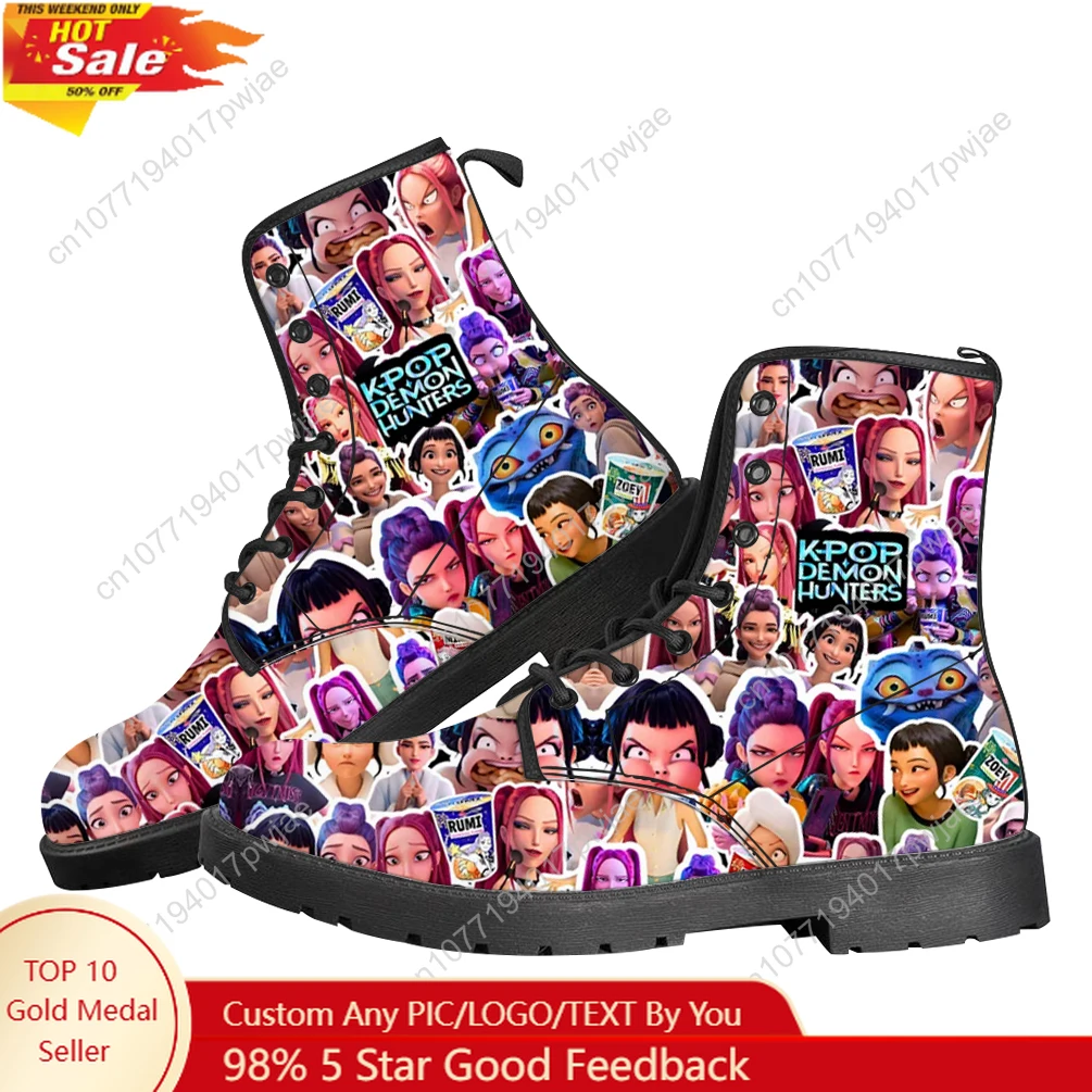 

KPop Demon Hunters Mira Casual Boots Mens Womens Shoes Retro Street 3D Lightweight water proof Boot Outdoor Customize Made Boots