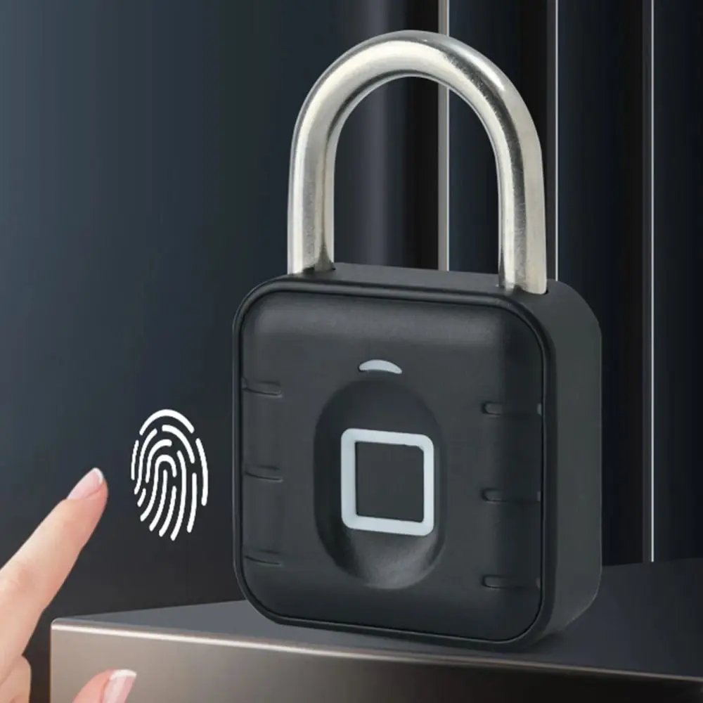 

Keyless Fingerprint Lock Waterproof Intelligent Safety Smart Padlock Anti-theft Zinc Alloy Electronic Door Lock House Unlock