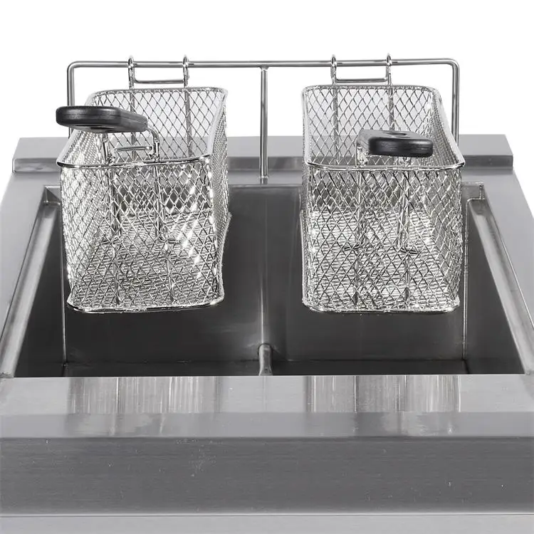 FryerTop Quality Best Industrial Commercial Kitchen Equipment Table Top Electric Induction Electric Deep Fryers 5000W