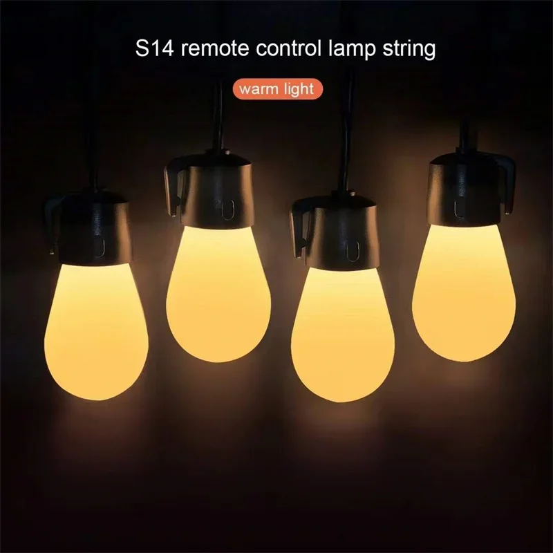 Smart LED String Lights RGB Christmas Garland Outdoor Decoration Light Waterproof Remote Fairy Lamp S14 Bulb Decor Garden Party