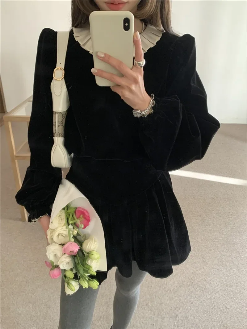 Summer Women Blouse Spring Shirt Female Woman Blouse Maxi Blusas Chiffon Casual Elegant Vintage Long Sleeve Oversize Loose White