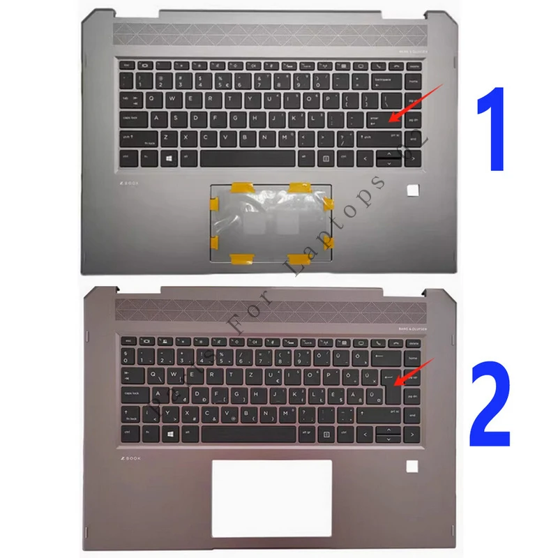P For HP X360 ZBook Studio G5 Keyboard Palmrest Upper Case L34211-001 L34210-001