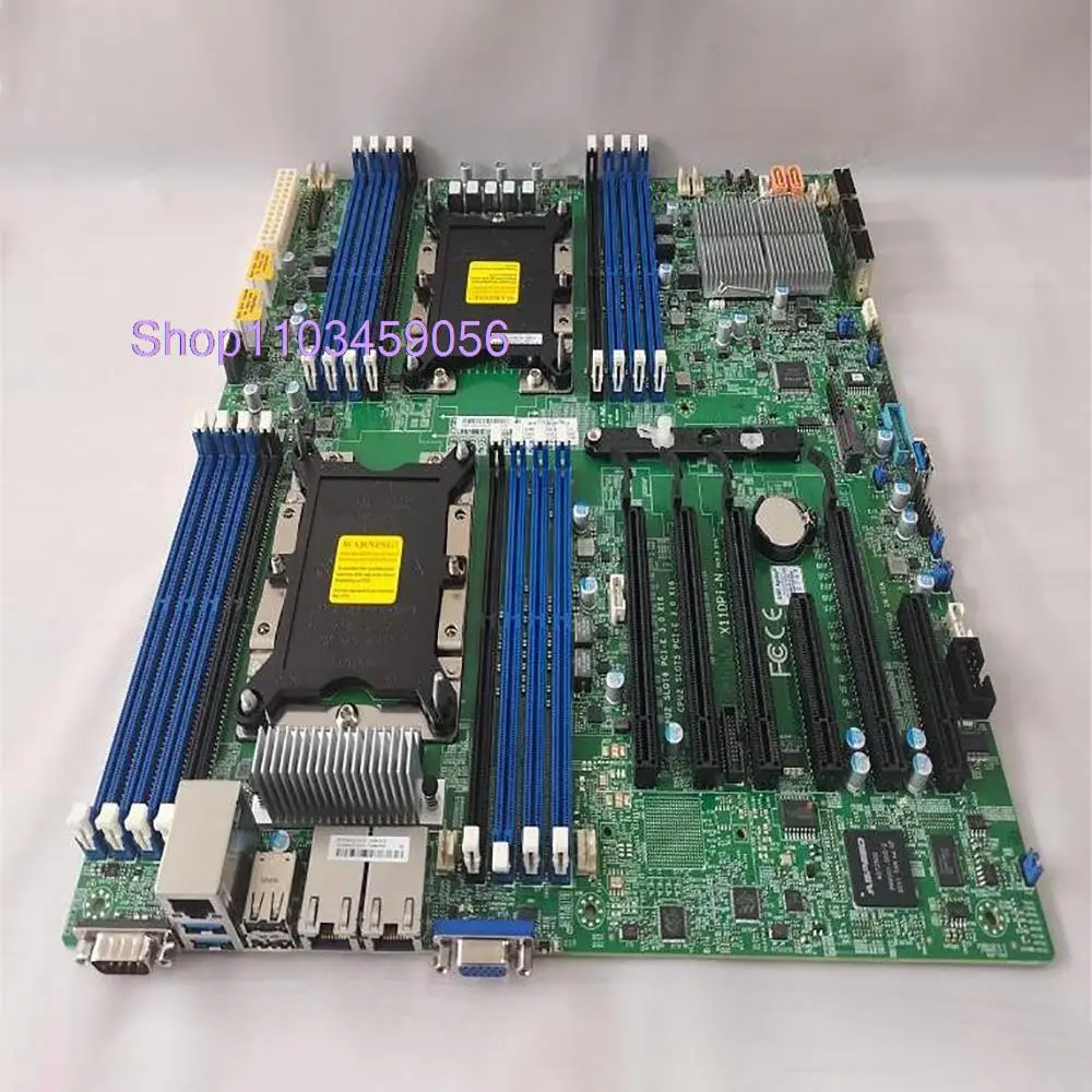 

For Supermicro Server Motherboard Dual-channel LGA-3647 DDR4 2 PCI-E 3.0 NVMe x4 Internal Ports X11DPi-N