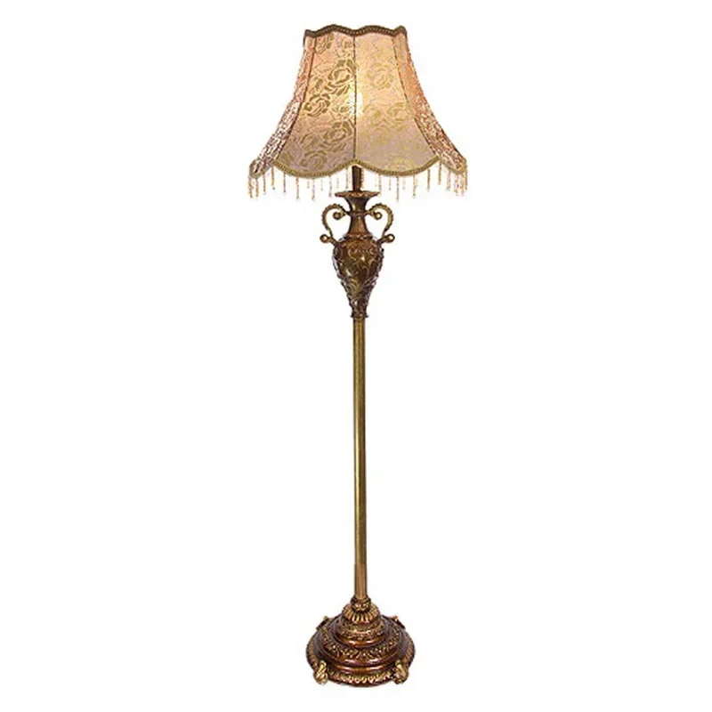 

European Fabri Floor Lamp Fashion Living Room bedroom study office Stand Light American Bedroom Bedside Vertical Lamp