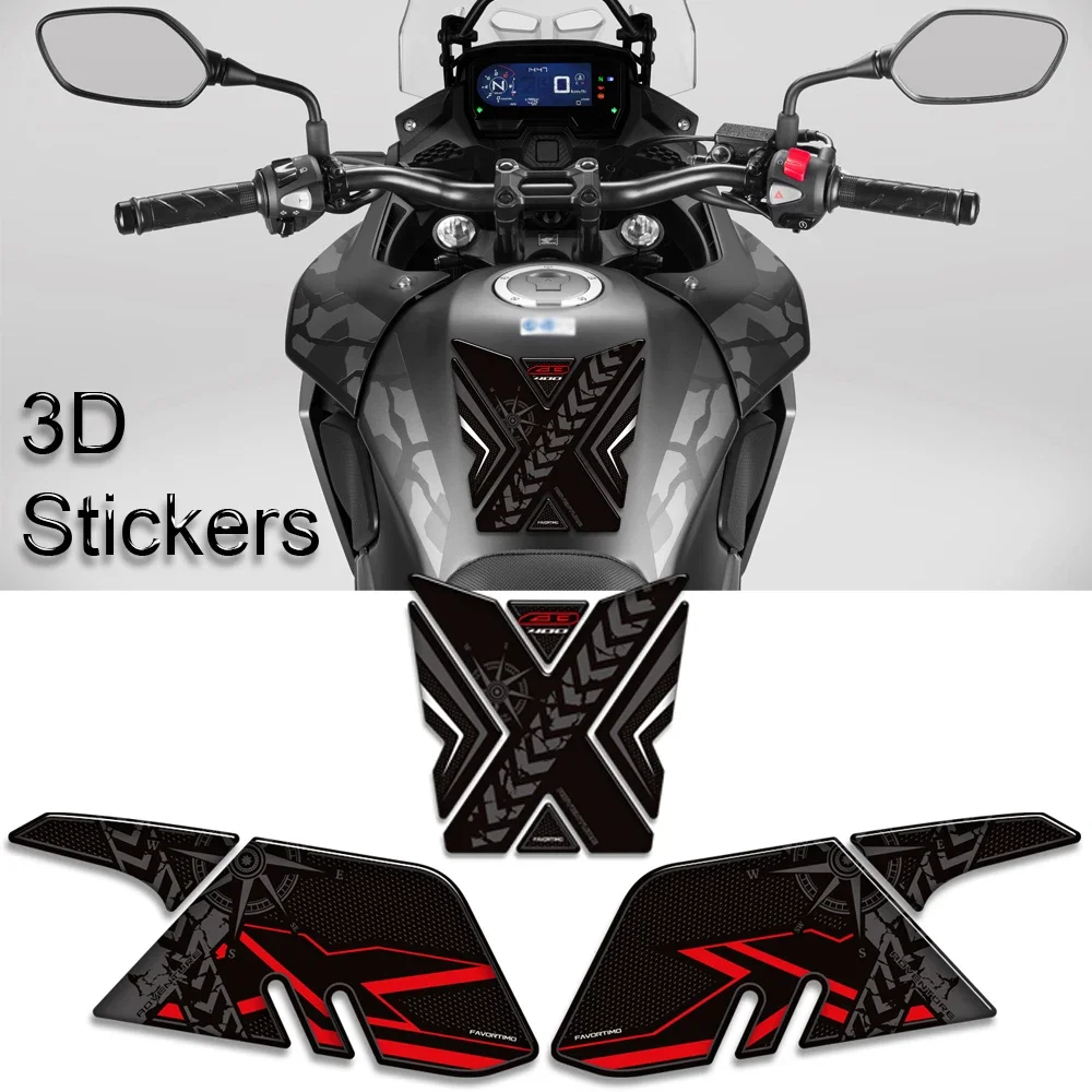 Motorcycle Tank Pad Side Grips Gas Fuel Oil Kit Knee Stickers Decals Protector For Honda CB400X CB500X CB 400 500 CB400 CB500 X