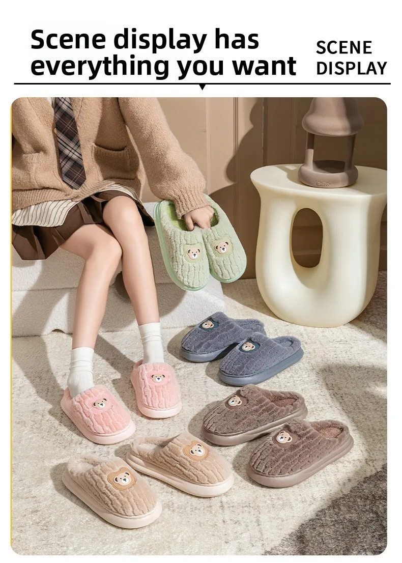 Indoor-Woll- und Samt-Hausschuhe für Damen und Herren – Neuheiten Herbst/Winter 2025 – Warme Thermo-Hausschuhe für Zuhause – Detail 13