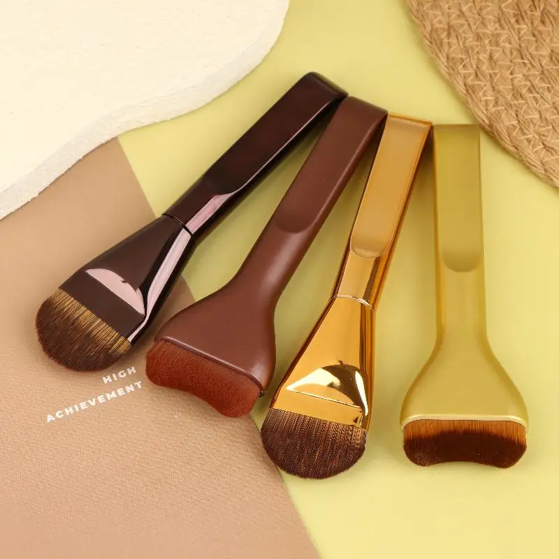 Juego de brochas de maquillaje para base, cepillo ultrafino para máscara superior para crema líquida, cosméticos, herramienta de belleza, regalo Premium, 1/2 Uds.