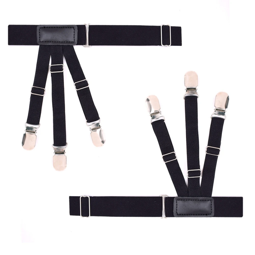 

Shirts for Men Garter Stays Keepers European and American Suspenders Black Garters Holder Man