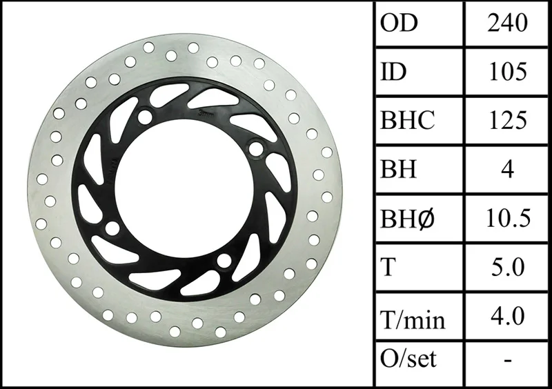 Motorcycle Rear Brake Disc Rotor For Honda XRV650 Africatwin 650 1988-1990 CB750 F2 Seven Fifty 1992-2003