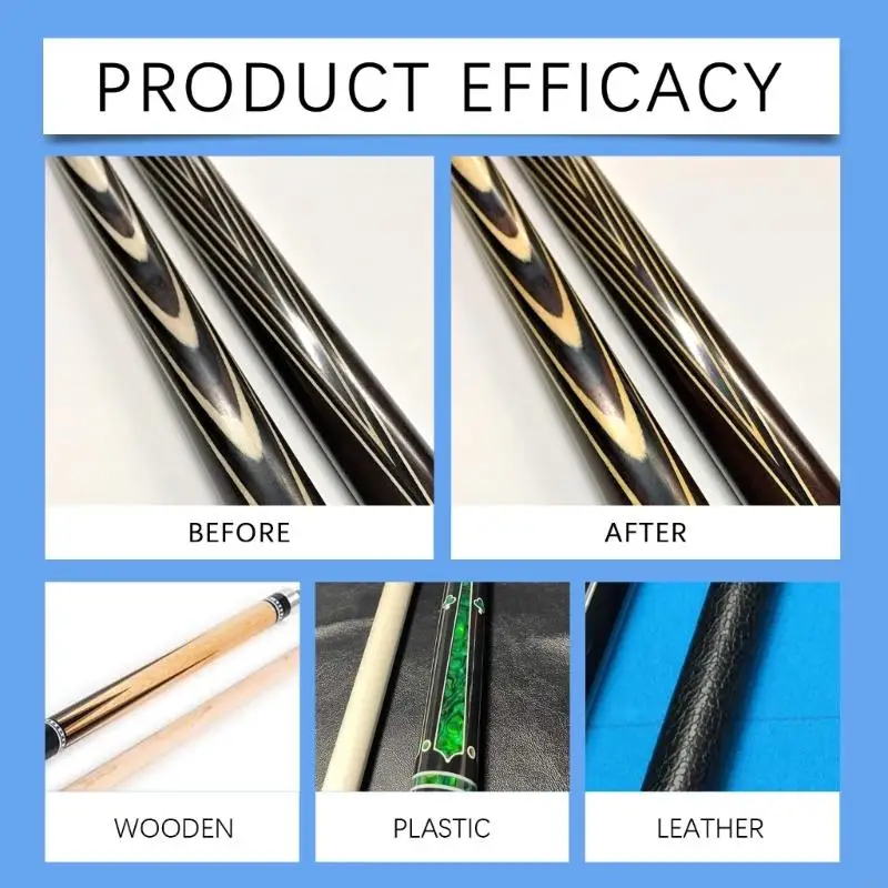 Q84C Pool Cue Polishing Wax Polishing Wax Billiard Cue Cleaner Long Lasting Deep Moisturizing Cue Polishing Care