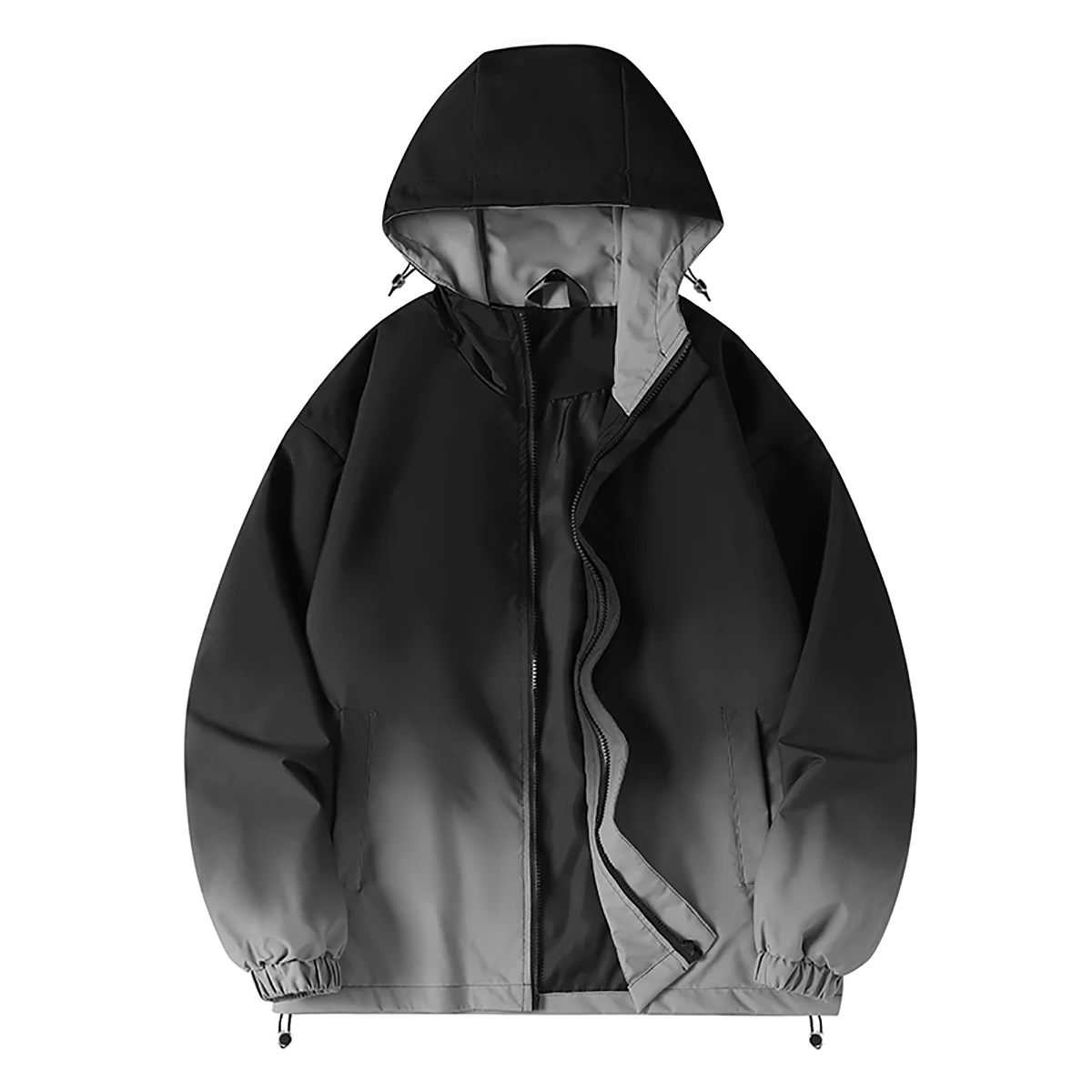 Men's and Women's Windbreaker Jacket 2025 New Gradient Color Rainproof Film Four Seasons Youth Wear Couple's Wear