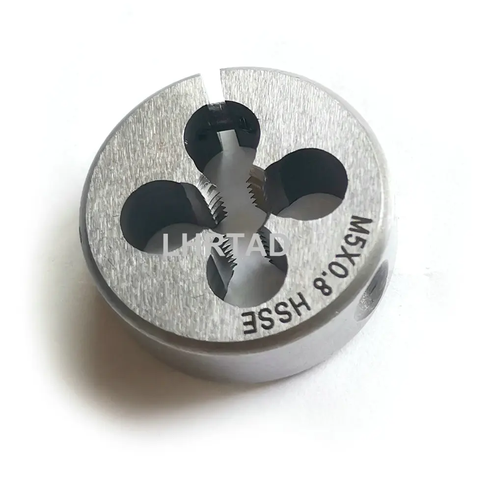 HSS-CO HSSE Adjustable Fine Thread die M5X0.8 Round Thread Split Die M5X0.5 M5X0.35 die M5X1 M5X1.25 M5X0.9 for stainless steel