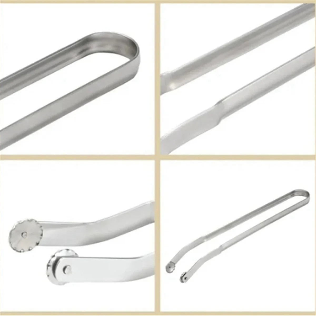 BBQ tongsSausage Turning Tongs,Kitchen Cooking Tongs,BBQ Tongs for Grilling, BBQ Sausage Grill Tongs,Long Handle Kitchen Tongs C