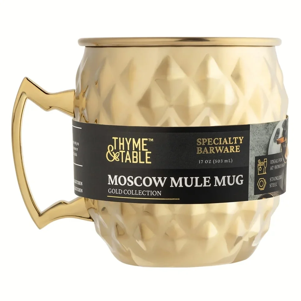Stainless Steel Moscow Mule Mug Elegant Drinkware Durable Design Ideal Home Use Splash Resistant Unique Bar Accessory