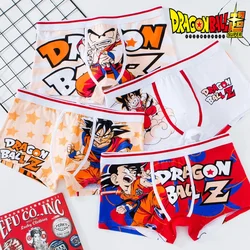 Anime Dragon Ball Men's Briefs Cartoon Creative Cotton Men's Breathable Panties Luffy Naruto Anime Characters Print Boxer Shorts