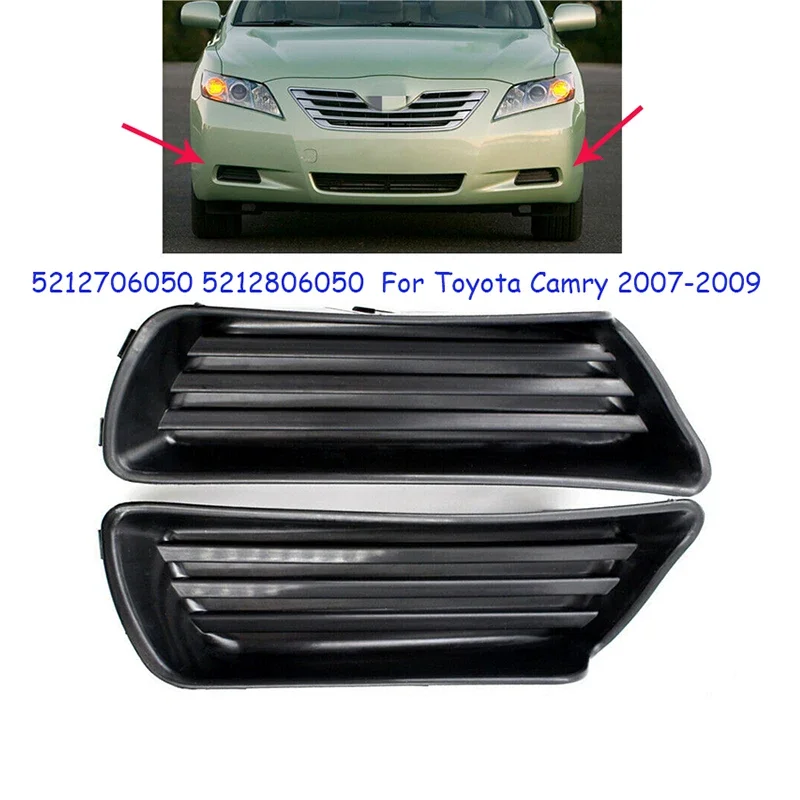 

5212706050 5212806050 TO1038124 TO1039124 Car Front Bumper Fog Light Cover Lamp Frame Grille For Toyota Camry 2007 2008 2009