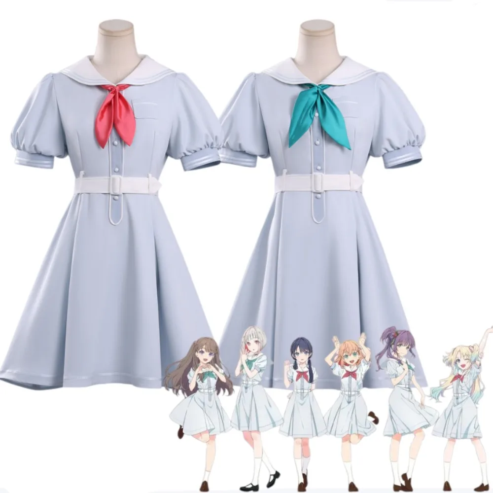 

LoveLive Hasunosora Girls High School Summer JK Uniform Dress Cosplay Costume Full Set Women Anime Halloween Comic Con Outfit