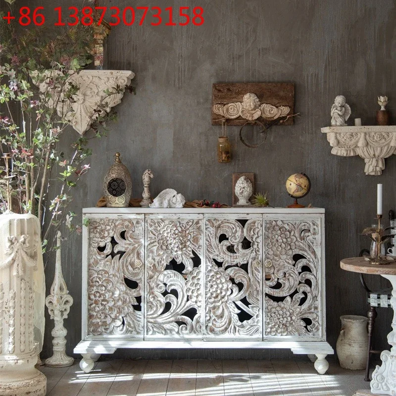 

Резные шкафчики в ретро-стиле, старинные обеденные тумбы из массива дерева, шкафы для хранения в гостиной, декоративные шкафы для прихожей.