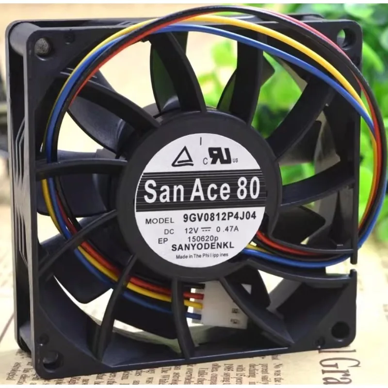

NEW Cooling Fan for Sanyo 9GV0812P4J04 8025 12V 0.47A 8CM Large Air Volume Chassis Fan 80 * 80 * 25mm