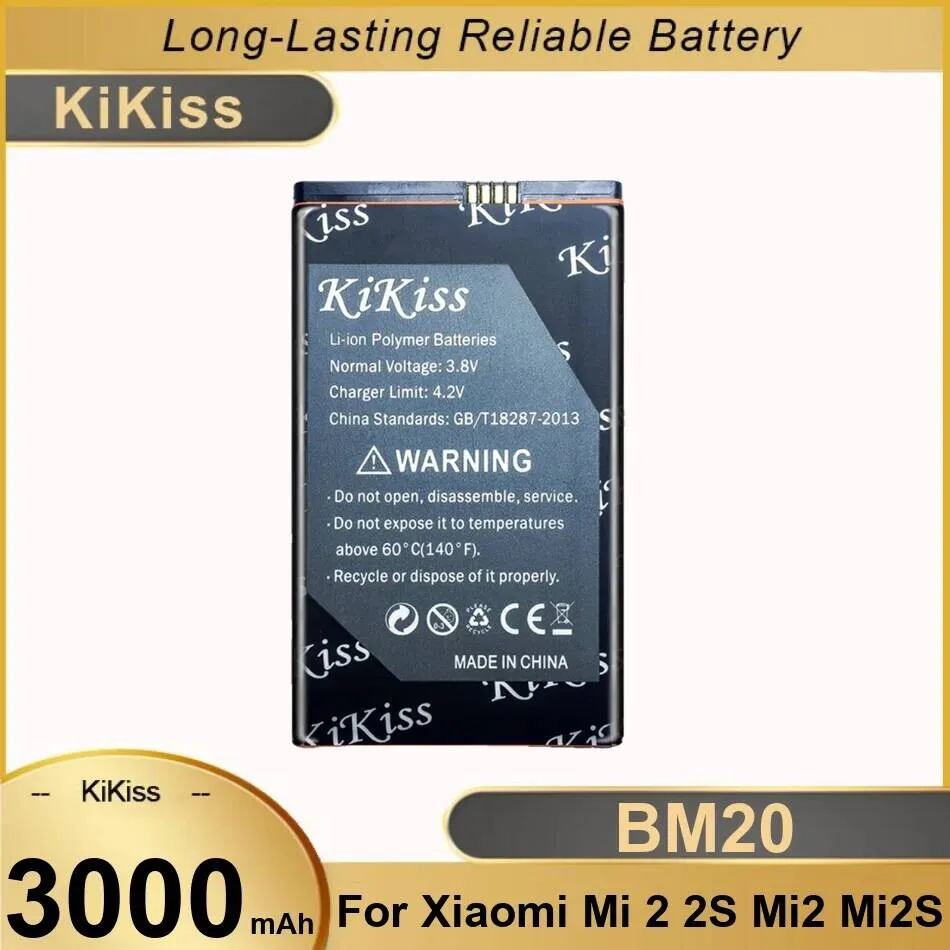 

Long-Lasting For Xiaomi MI 2 2S Mi2 Mi2s BM20 Stable 3000Mah Mobile Phone Battery