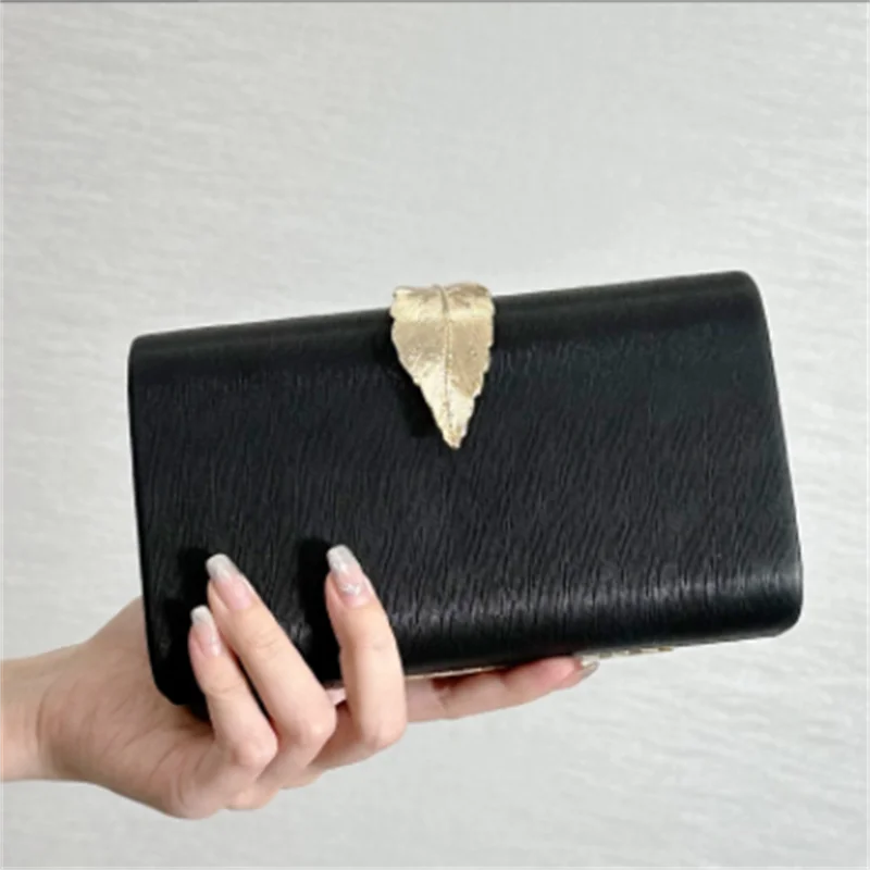 2023 New Women Evening Bags Leaf Clutch Purse Dinner Shoulder Bags Mini Party Evening Clutch 8 Colors Drop Shipping