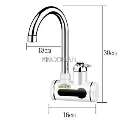 Sofortiger elektrischer Warmwasserbereiter für Küche, Waschbecken, Wasserhahn, Durchlauferhitzer, wasserdicht, für heiße und kalte Badezimmermischer, Wasserhähne, Einhebelmischer, 220 V