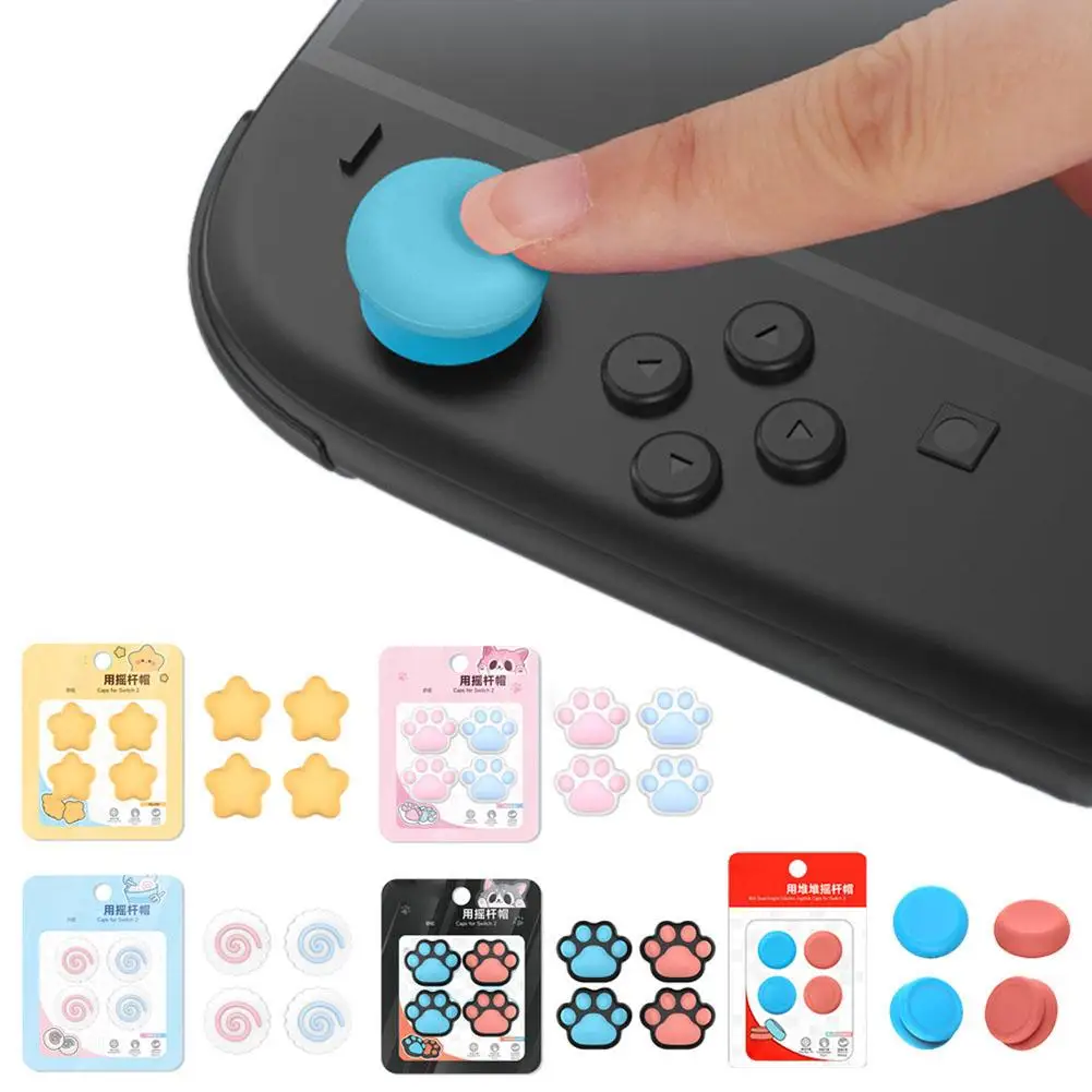 Silicone Cap For NS2 Mushroom Head Protective Cap For Switch 2 Joystick Silicone Cap Game Replacement Accessories