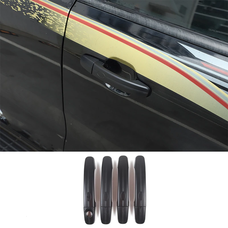 

For Ford Ranger T6 T7 ABS Black Car Door Handle Cover Decorative Sticker Door Handle Protective Cover Accessories