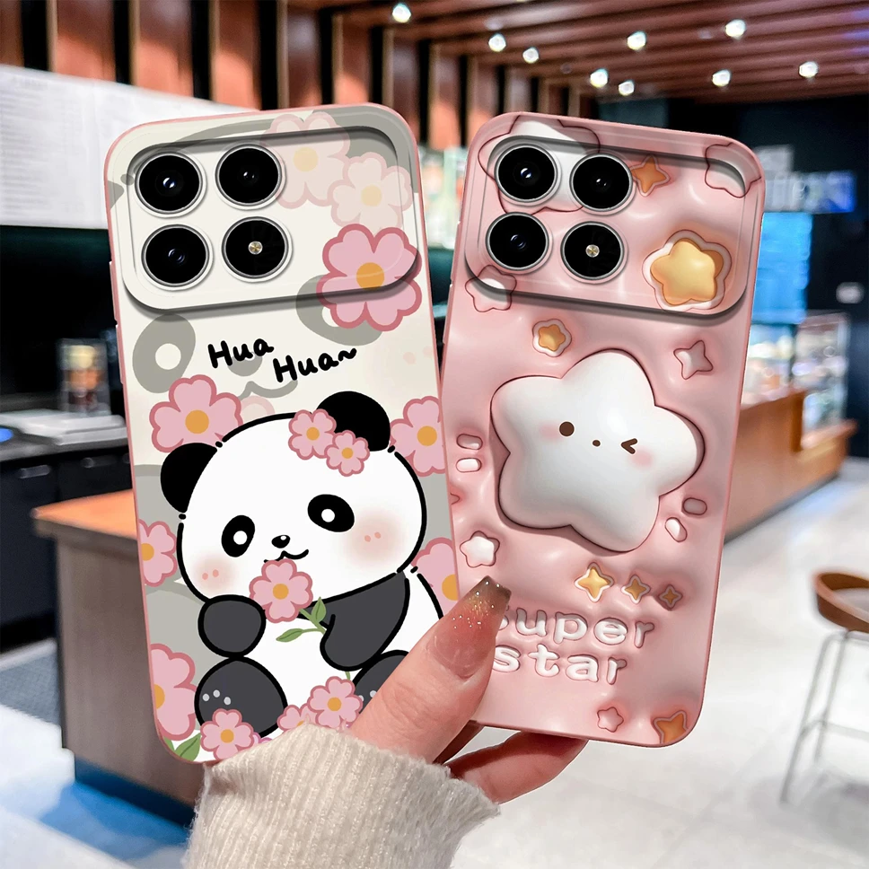 ل Xiaomi Poco F8 Pro / F8 Ultra جراب هاتف مضحك القط لينة السائل سيليكون الغطاء الخلفي ل Poco F8Pro F 8 الترا للصدمات Funda