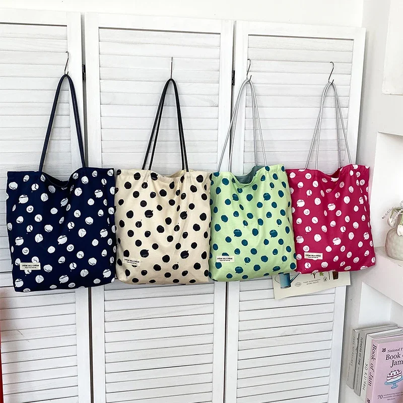 Wendbare Umhängetasche, gepunkteter Vintage-Stil im französischen Stil, Batik-Canvas-Tragetasche, vielseitige Bohemian-Handtasche für Damen – Detail 2