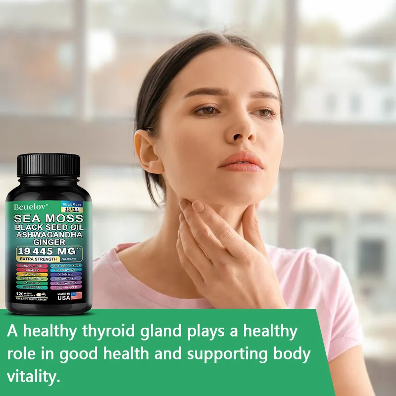 

Organic Seaweed Capsules, Support Immune System, Joint Health, Help Intestinal Cleansing, Detoxification and Skin Cleansing