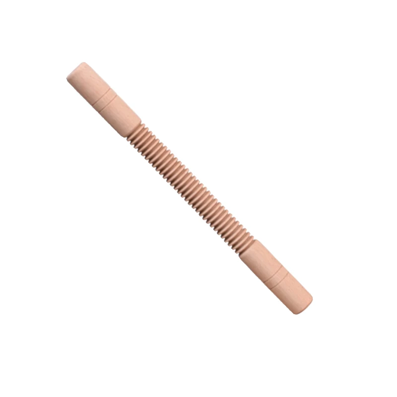 

Texture Roller for Dough & Clay - Solid Wood Threaded Spiral Embossed Rolling Pin, Bakery Accessories for Pastry & Crafts