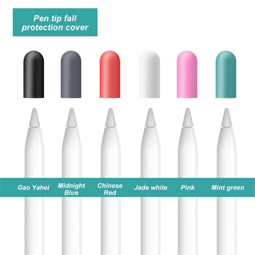 Сменная Крышка для стилуса Apple, мягкая силиконовая защитная крышка для IPad Pro 9,7/10,5/12,9 дюймов, сенсорная ручка для планшета iPad