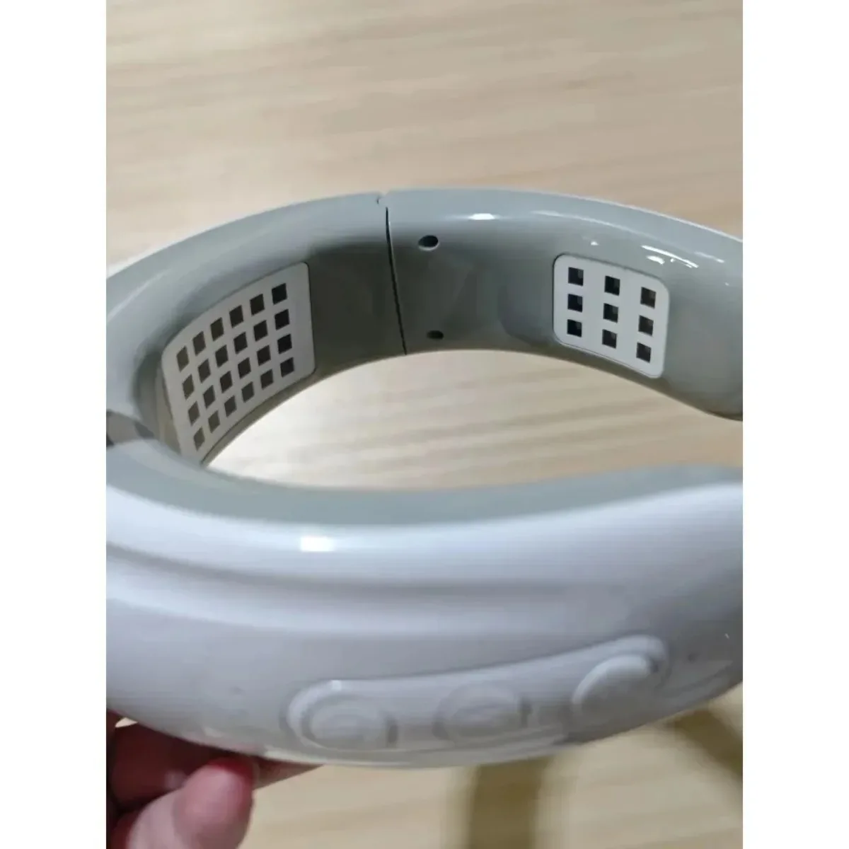 Alat Pereda Sakit Leher USB Pemijat Terapi Lampu LED Merah Biru untuk Spondylosis Serviks & Relaksasi