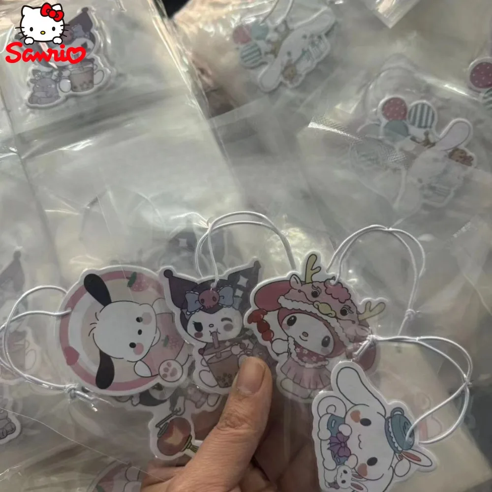 

Cute Hello Kitty cartoon Sanrio Kulomi car fragrance piece car home long-lasting aromatherapy wardrobe pendant