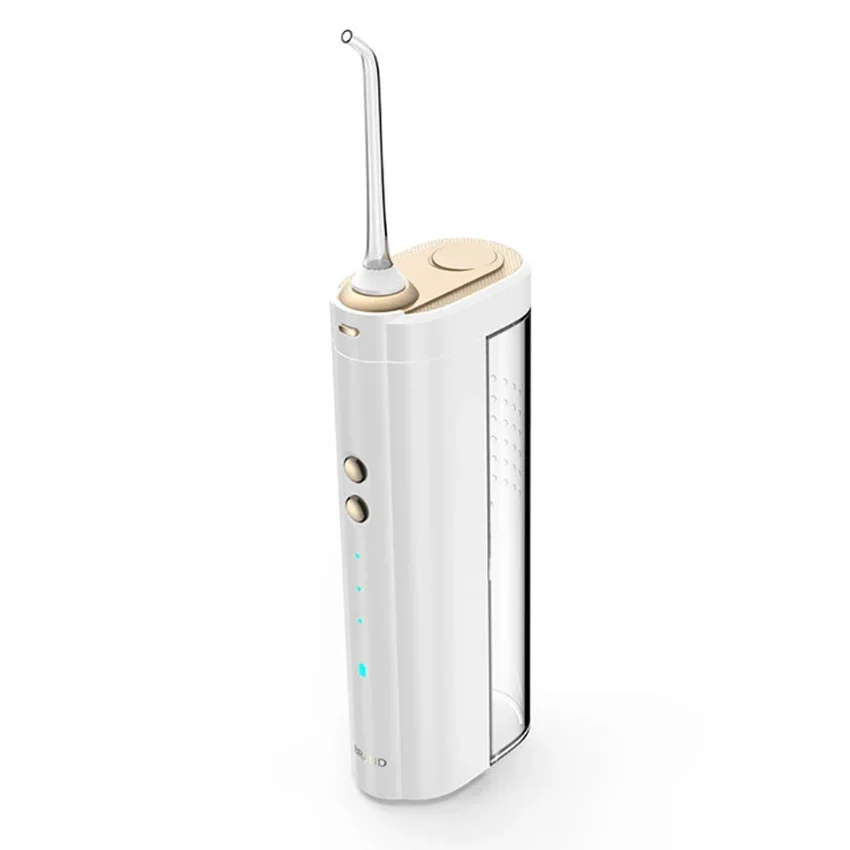 150ml 물 Flosser 무선 치과 구강 Irrigator 2 제트 팁, 배터리 표시기, 충전식 구강 Irrigator 중괄호