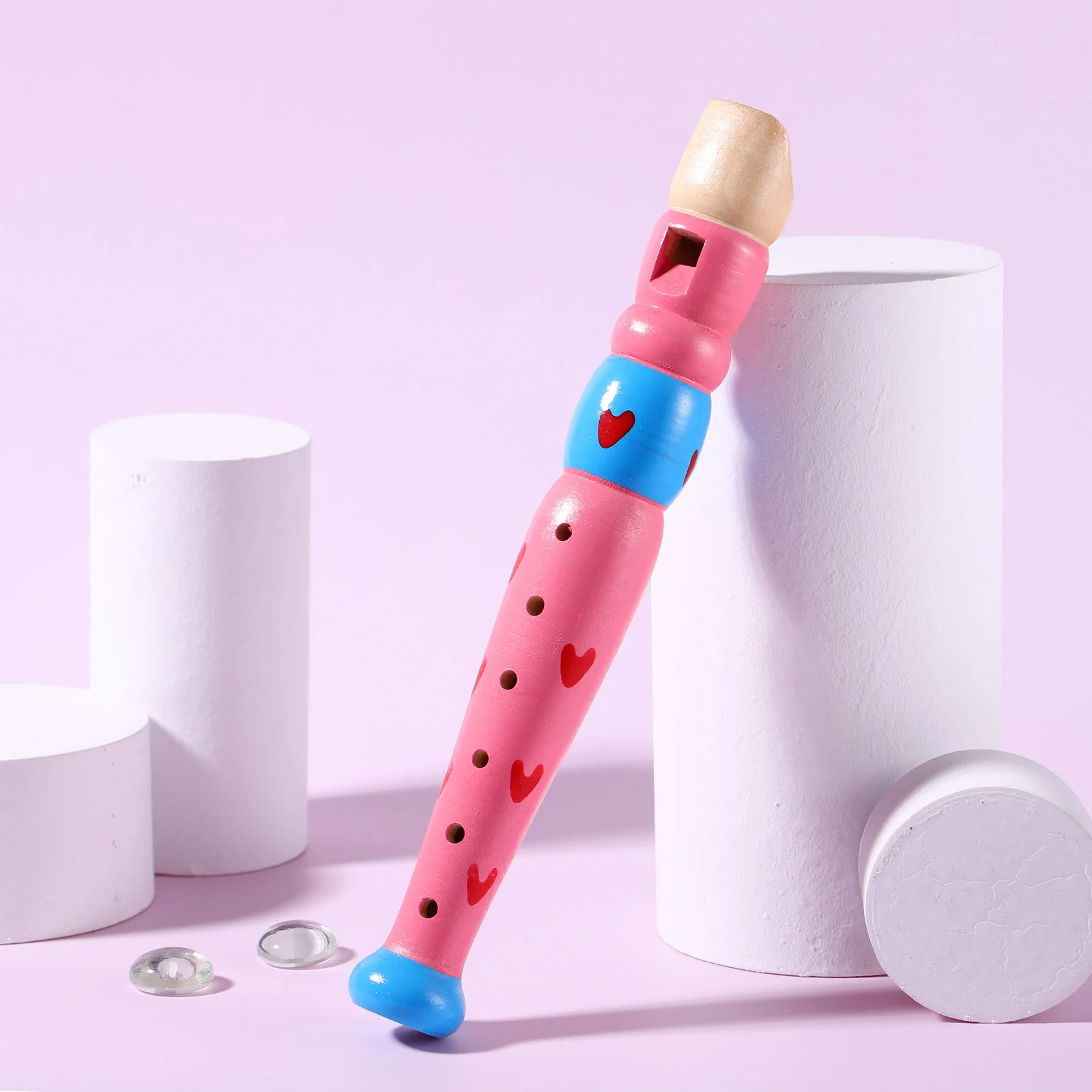 Toyvian-Flûte piccolo à 6 trous en bois, jouet pour enfant