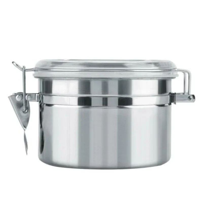 Stainless Steel Storage Box Kitchen Organisation Rice Bean Grains Snack Tea Food Dining Bar Canister Container