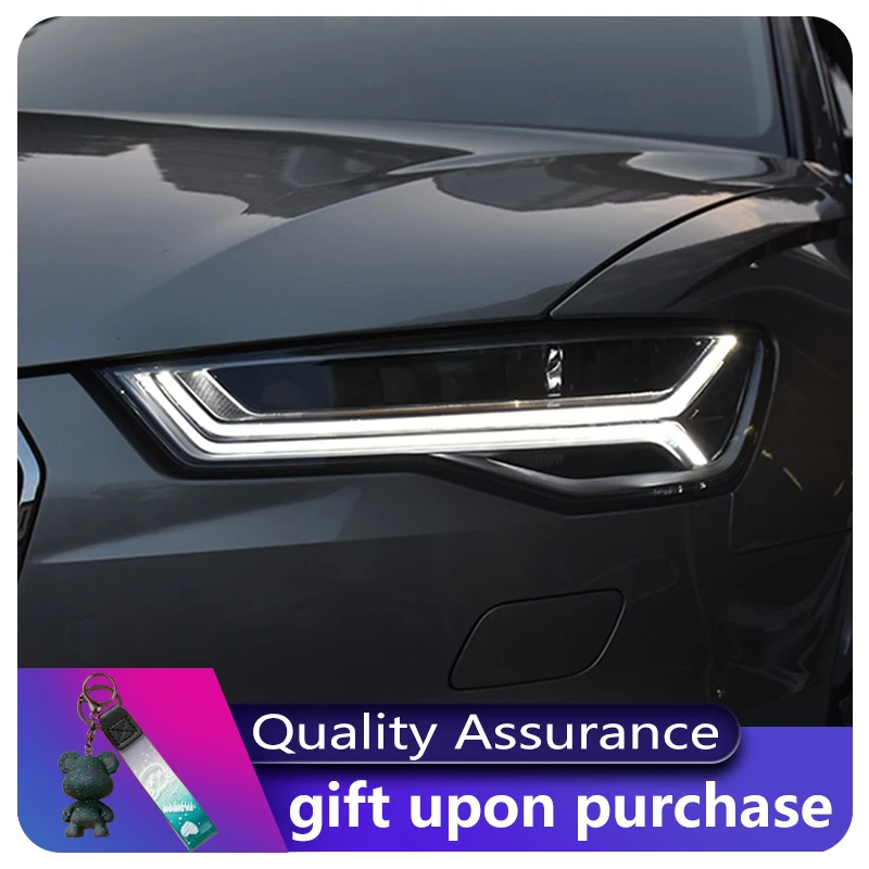 

Car Headlight Styling FOR Audi A6L 2012-2018 Front Light DRL Head Lamp Upgrade Dynamic LED HID Projector Lens Tools Accessories