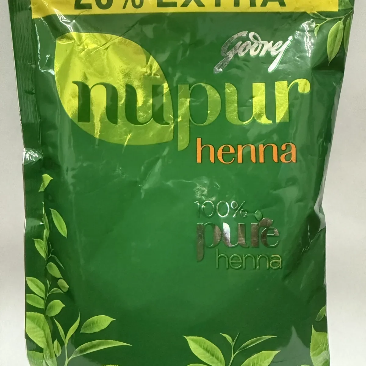 Pure Henna Mehndi Powder Nupur India Natural Plant-Based Dye Two-in-one Natural Gray Hair Protection Nourishing and Repair 500g