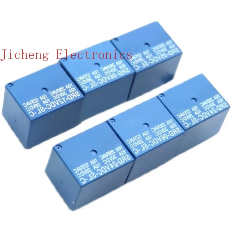 10PCS Relay 4/5 | SRD-05 6 9 12 24VDC-SL-C SL-A  T73