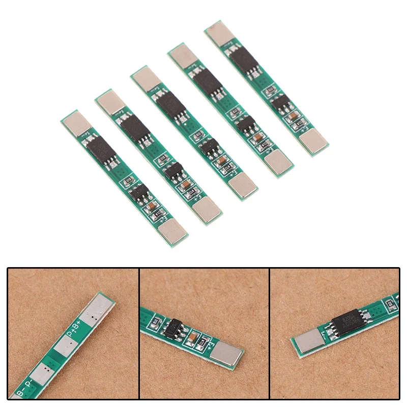Modulo schede di protezione ricarica batteria al litio 5 pezzi 3,7 V Valore di sovracorrente 3A