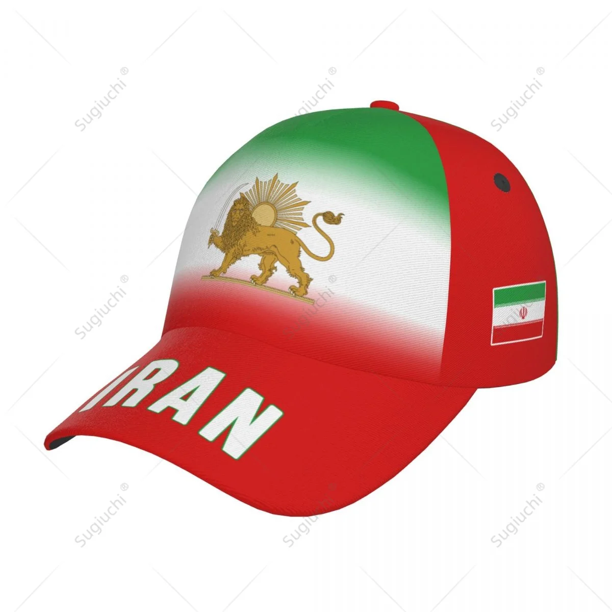 Unisex Baseball Cap Hat Iran Lion Sun Gradient Color 3D Printing for Tennis Outdoor Bike Bicycle Golf Baseball Sports Fans