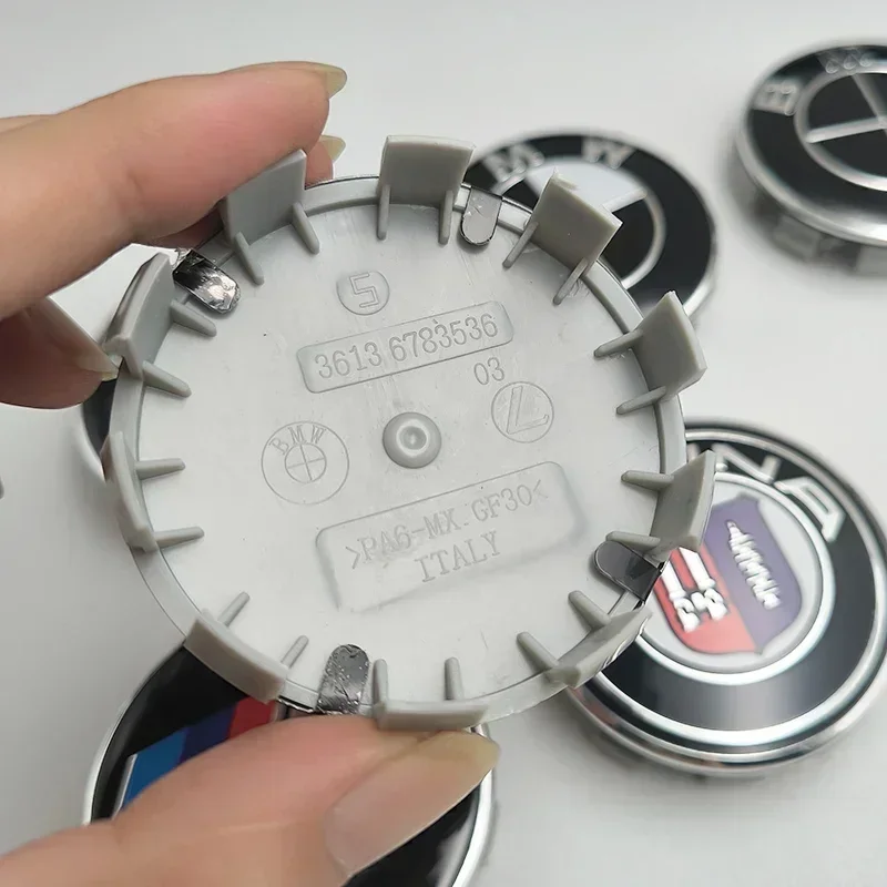 

4Pcs 68mm Hub Center Cover for BMW E46 E39 E60 E90 E53 E36 E30 E87 F10 F30 X1 X3 X5 X6 X7 - Auto Part Accessory