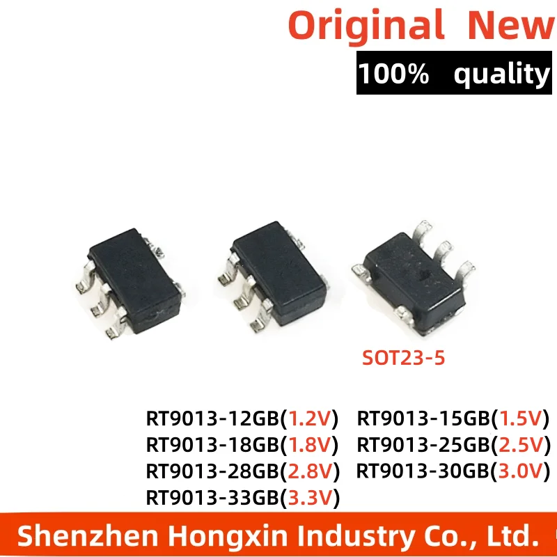 

1 0 pieces of RT9013-12 15 18 25 28 30 33GB RT9013-1.8V SOT23-5 patch LDO voltage regulator