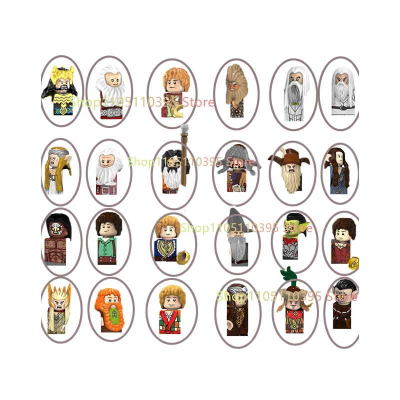 Nueva Figura de El Señor de los Anillos, Modelo de Elfos y Orcos, Ejército, Gandalf, Saruman, Figura de Acción de Juego de Tronos, Bloques de Construcción, Juguetes, Regalos