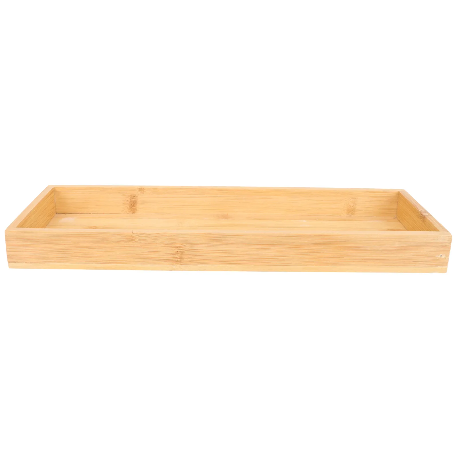 

Bathroom Wood Tray Wooden Vanity Tray Natural Wood Towel Holders Storage Plate Smooth Edges Round Shape Wear Resistance