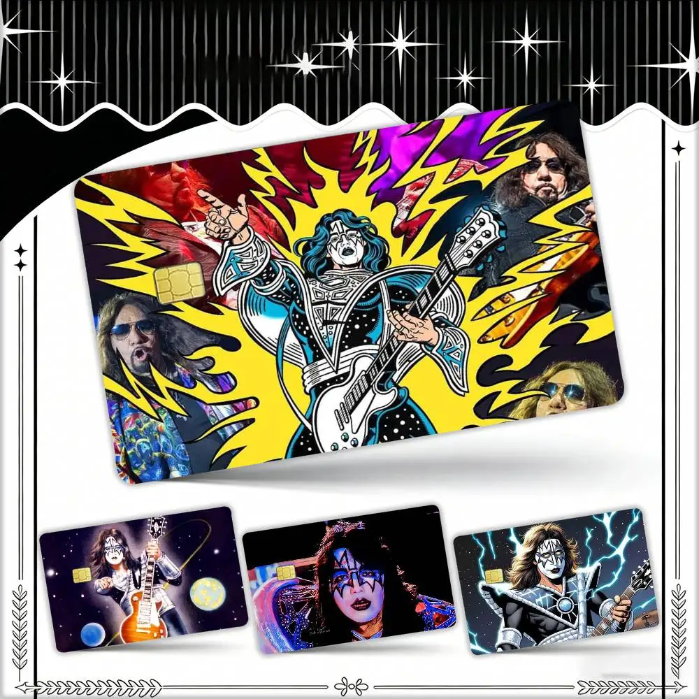 

Singer A-Ace F-FrehleyS Waterproof Film Skin Cover Credit Card Stickers Debit Front Bank Bus Pass
